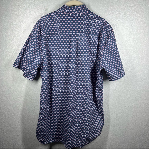 Vineyard Vines American Flag Shirt Men's Small Short Sleeve Classic Fit Whale - Picture 5 of 6